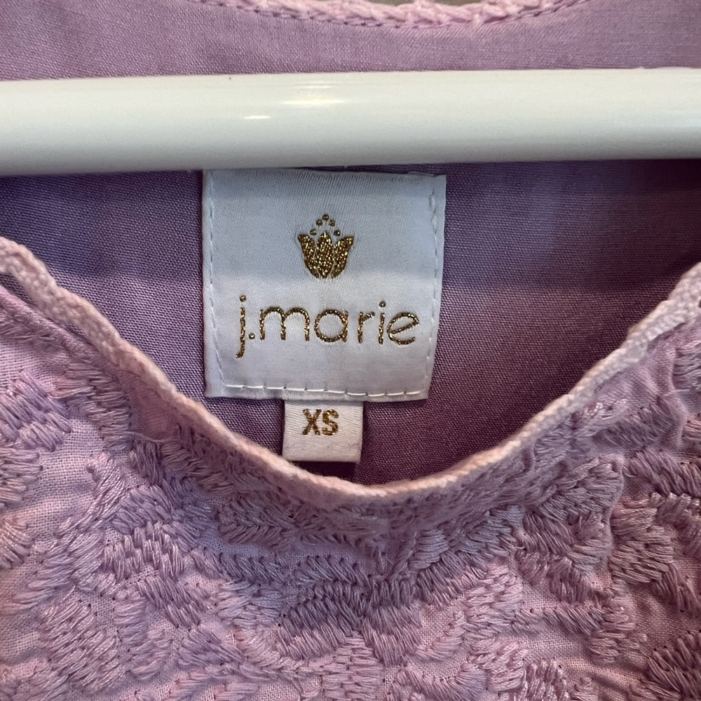 Pink Ruffled Embroidered Top - Picture 3 of 5